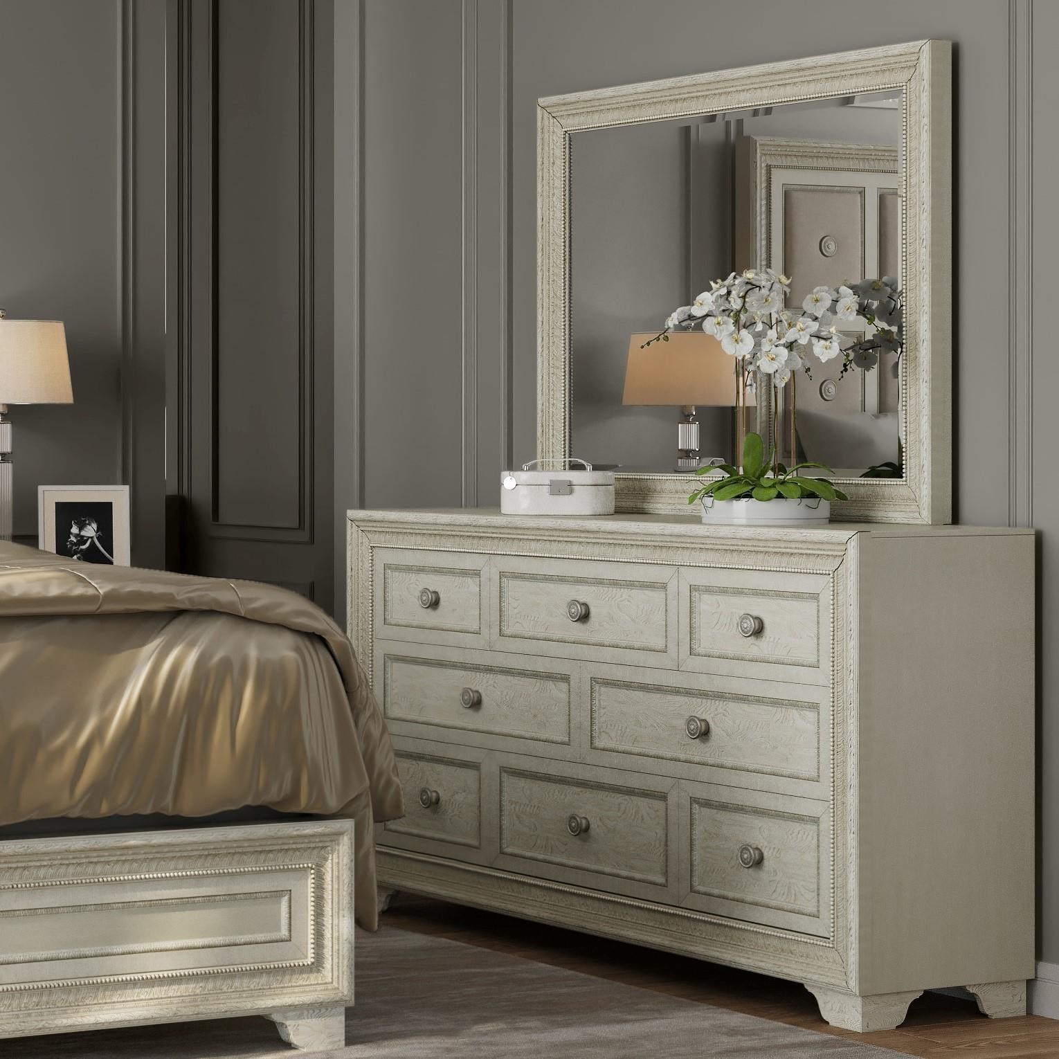 Pulaski dresser and outlet mirror